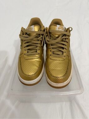 Nike Metallic Gold Low-Top Sneakers